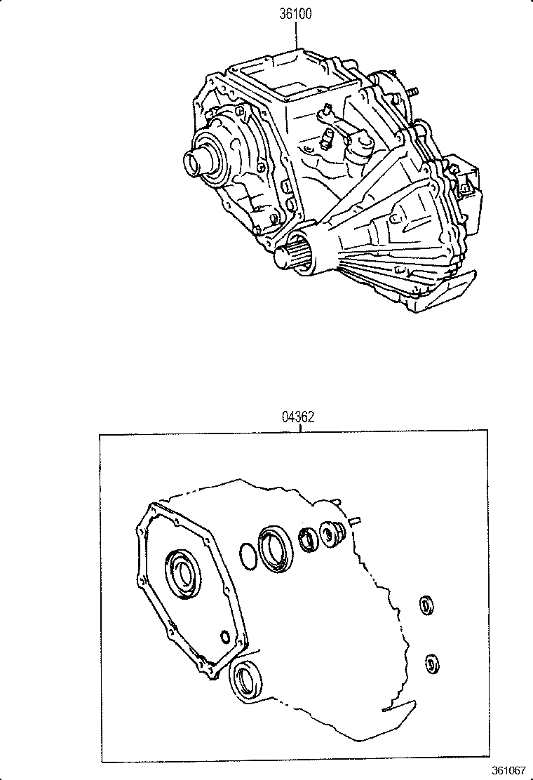  HIACE REGIUSACE |  TRANSFER ASSEMBLY GASKET KIT