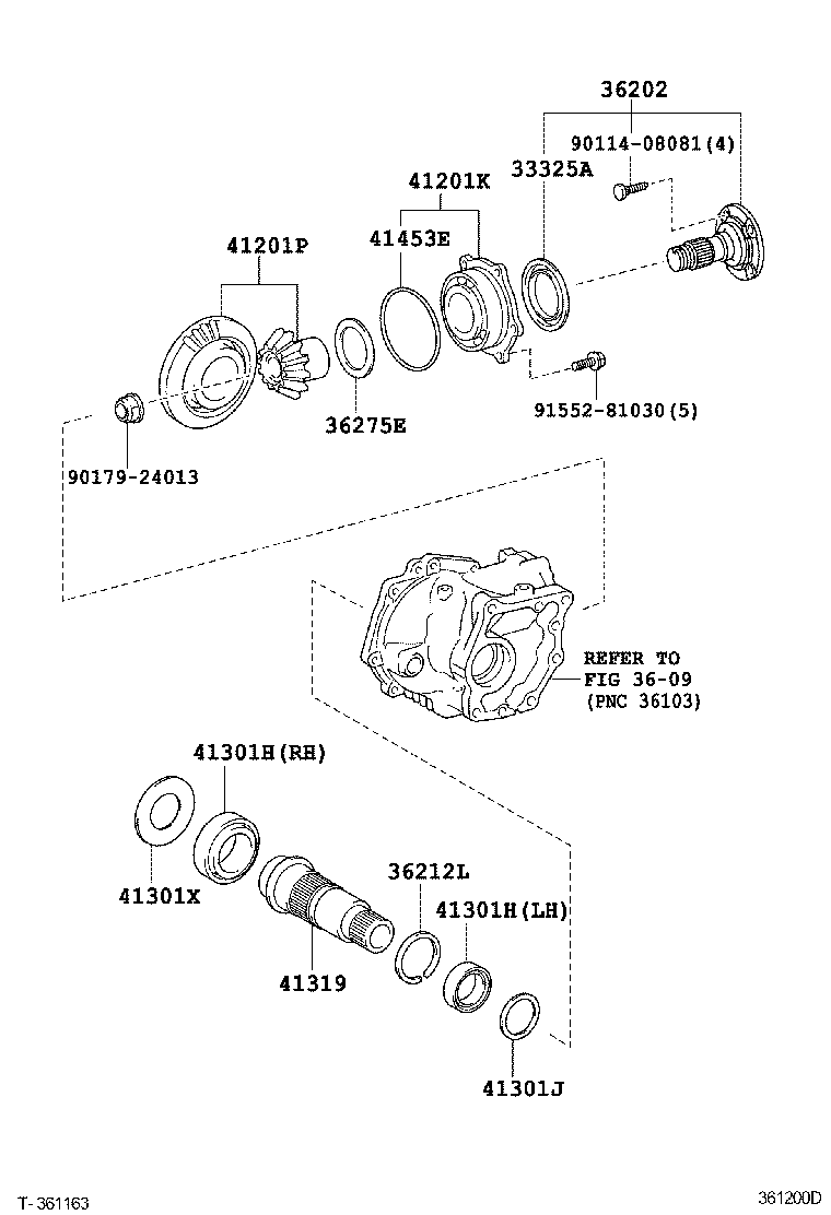  ESTIMA |  TRANSFER GEAR