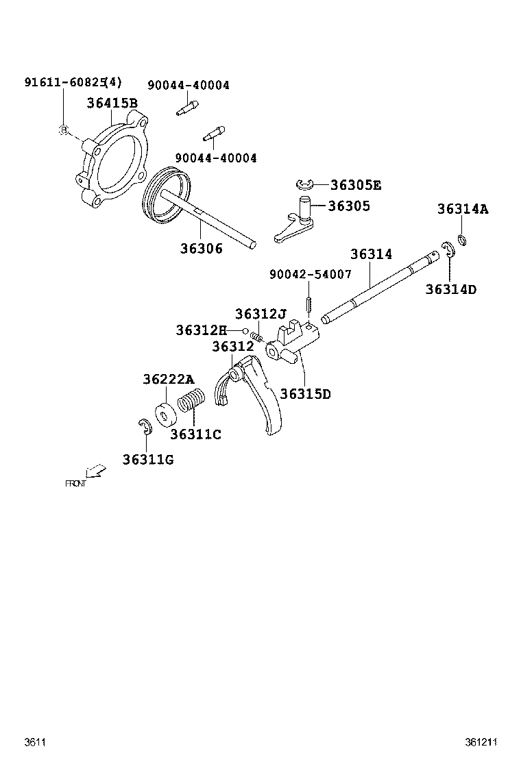  RUSH |  TRANSFER LEVER SHIFT ROD