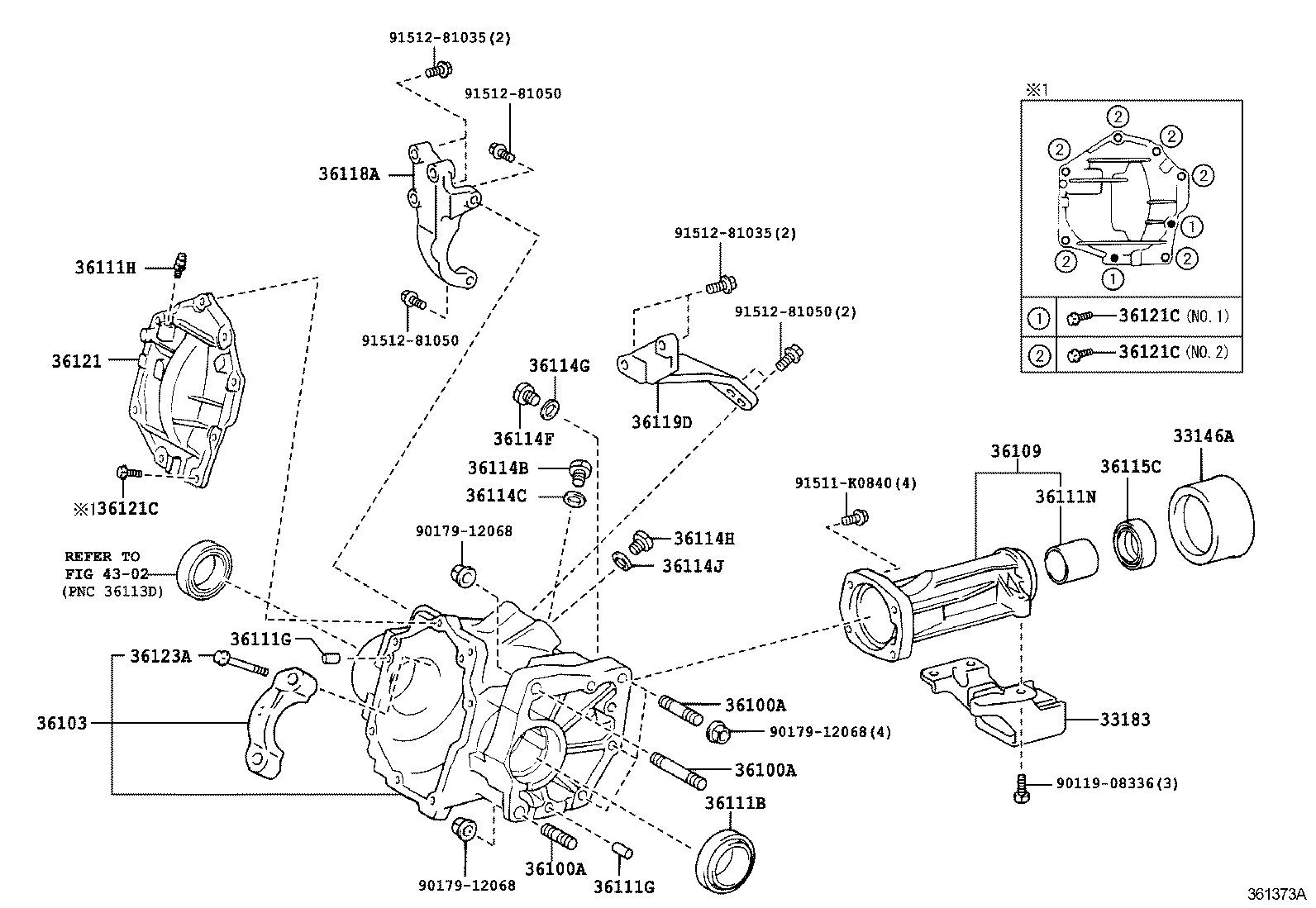  PREMIO ALLION |  TRANSFER CASE EXTENSION HOUSING