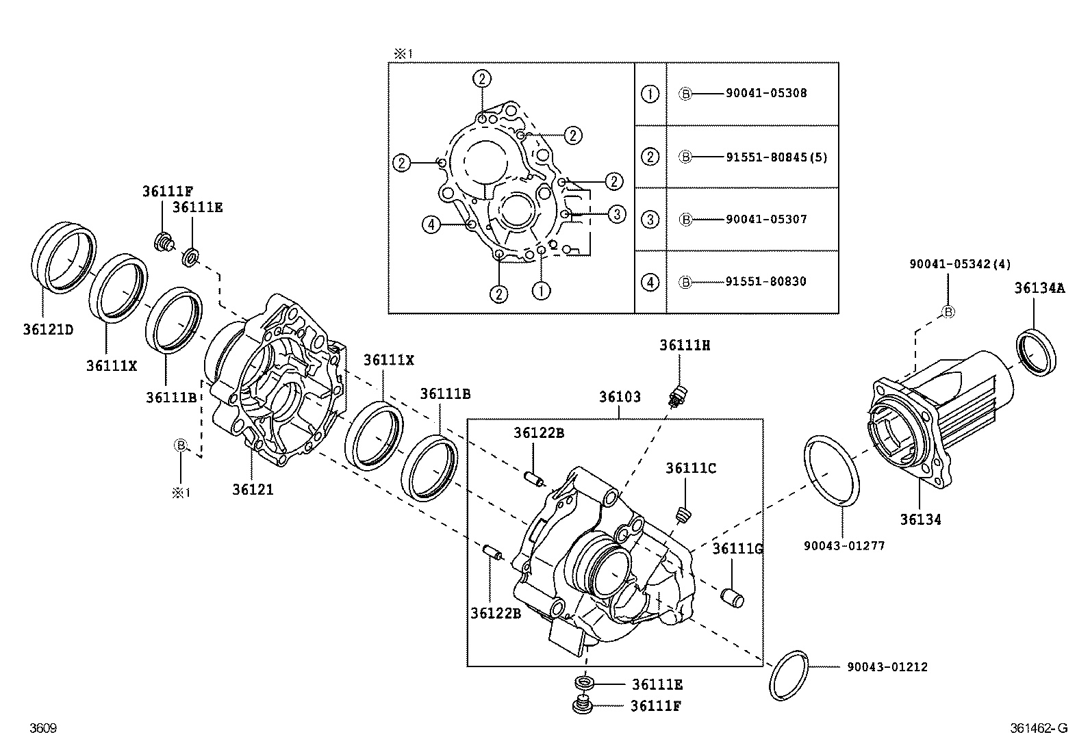  PIXIS SPACE |  TRANSFER CASE EXTENSION HOUSING