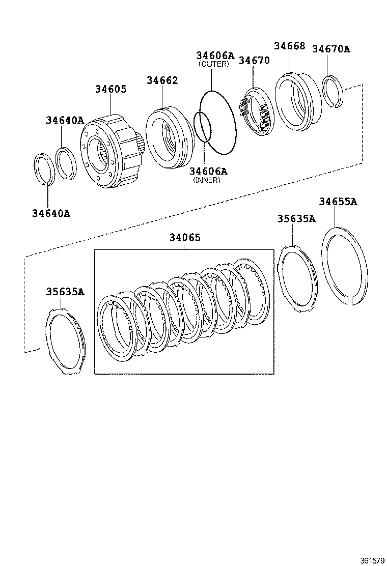  MARK X |  TRANSFER DIRECT CLUTCH LOW BRAKE SUPPORT