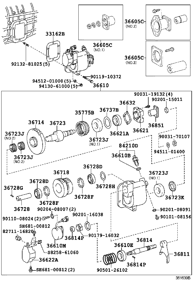 DYNA TOYOACE | POWER TAKE OFF CASE GEAR