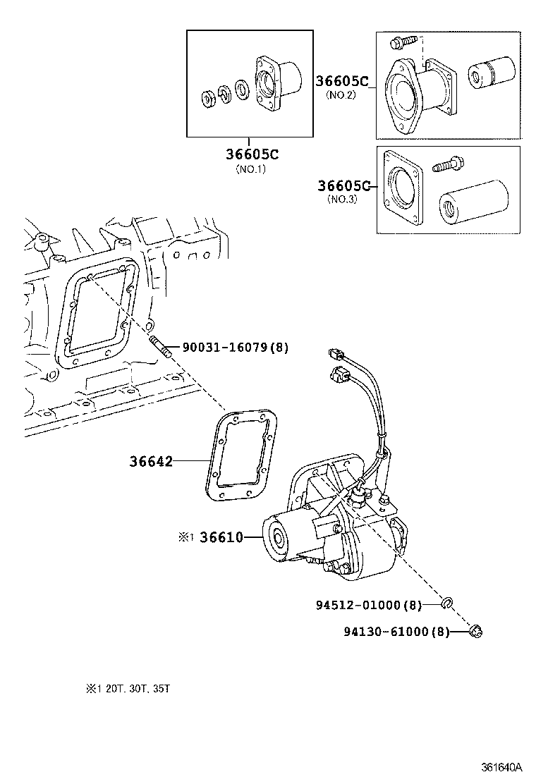  DYNA TOYOACE |  POWER TAKE OFF CASE GEAR