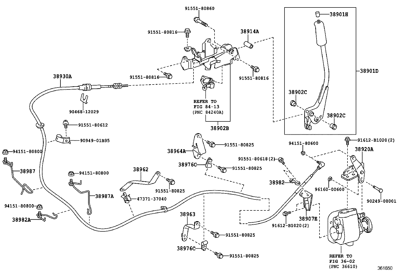  DYNA TOYOACE |  POWER TAKE OFF LEVER LINK