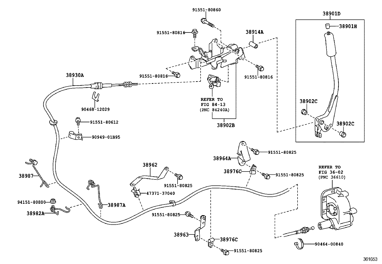  DYNA TOYOACE |  POWER TAKE OFF LEVER LINK