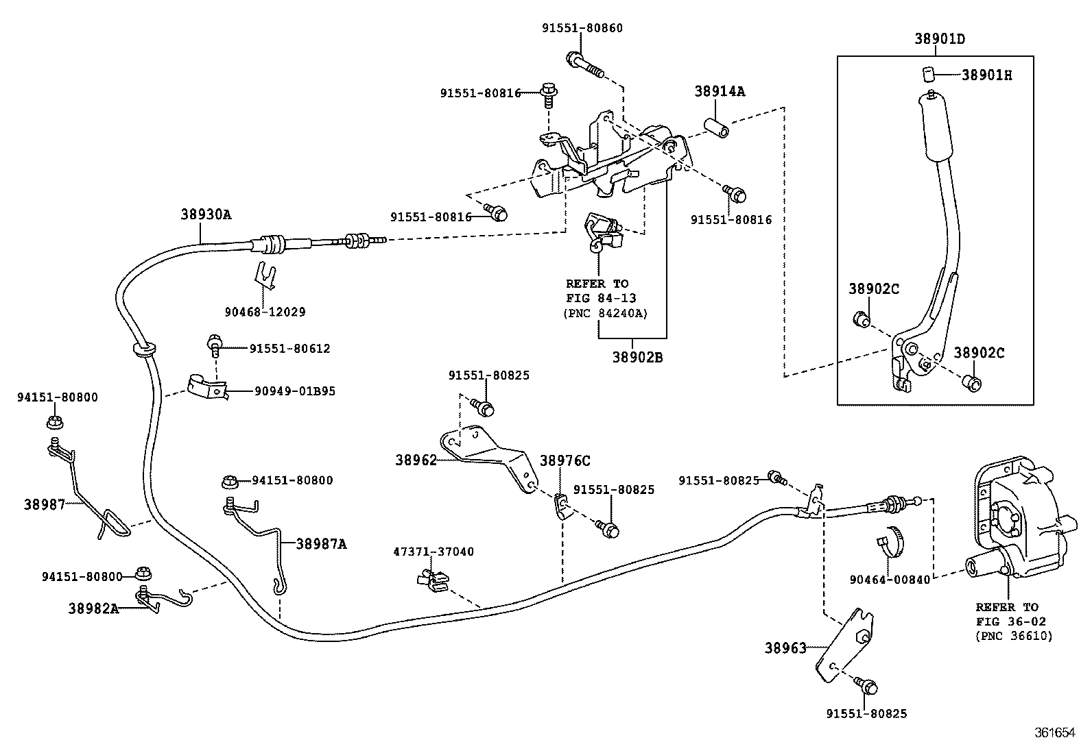  DYNA TOYOACE |  POWER TAKE OFF LEVER LINK