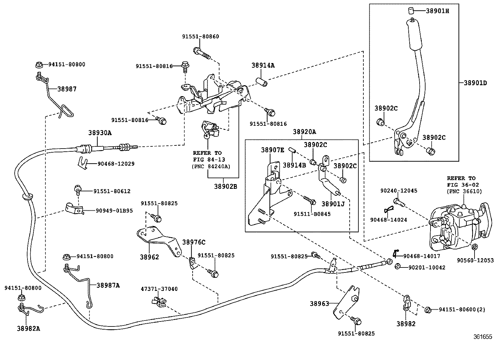  DYNA TOYOACE |  POWER TAKE OFF LEVER LINK