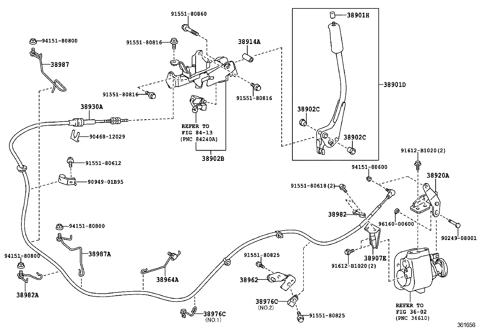  DYNA TOYOACE |  POWER TAKE OFF LEVER LINK