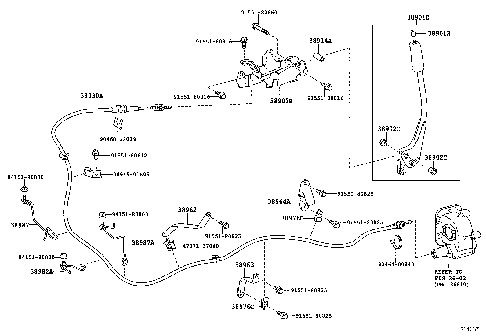  DYNA TOYOACE |  POWER TAKE OFF LEVER LINK