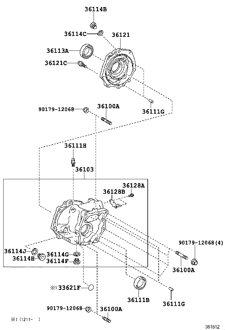  MARK X ZIO |  TRANSFER CASE EXTENSION HOUSING