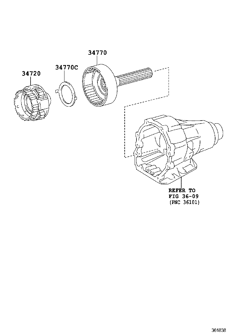  IS250 350 300H |  FRONT DRIVE CLUTCH GEAR