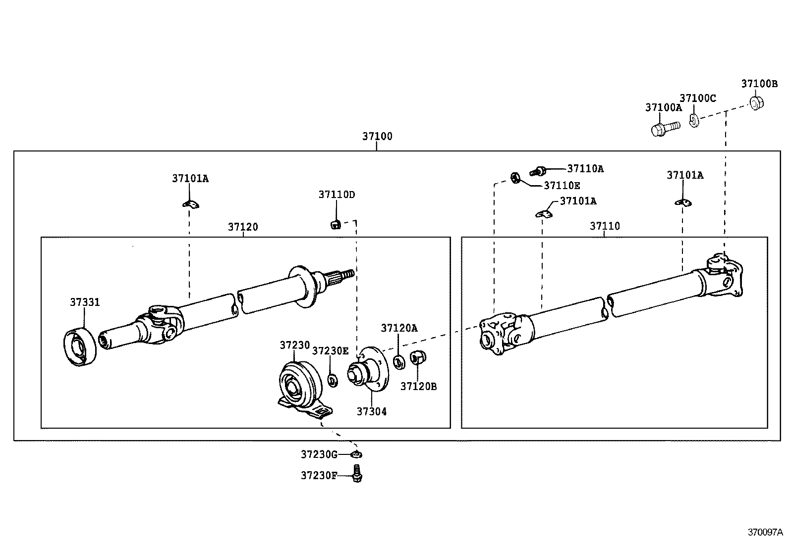  CROWN COMFORT SED |  PROPELLER SHAFT UNIVERSAL JOINT