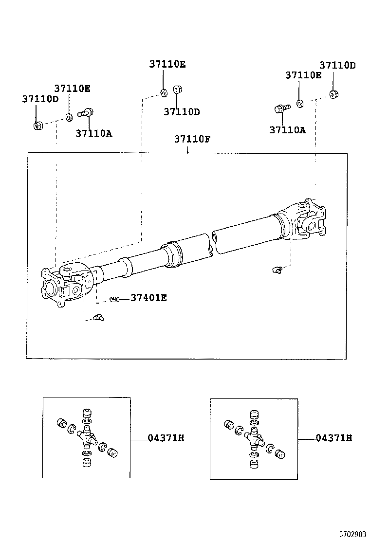  DYNA TOYOACE |  PROPELLER SHAFT UNIVERSAL JOINT
