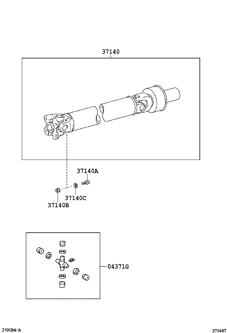  DYNA TOYOACE |  PROPELLER SHAFT UNIVERSAL JOINT