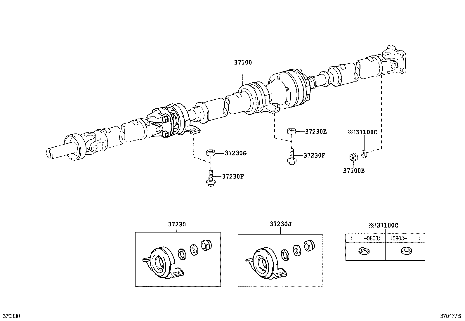  ISIS |  PROPELLER SHAFT UNIVERSAL JOINT
