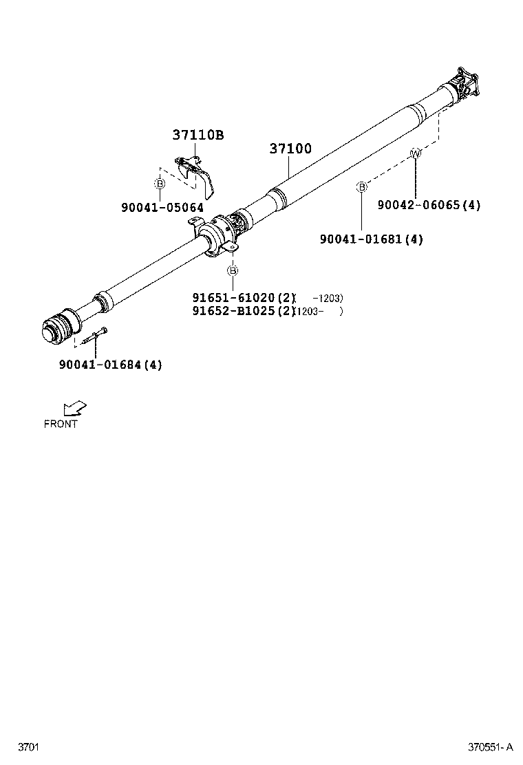  BB |  PROPELLER SHAFT UNIVERSAL JOINT