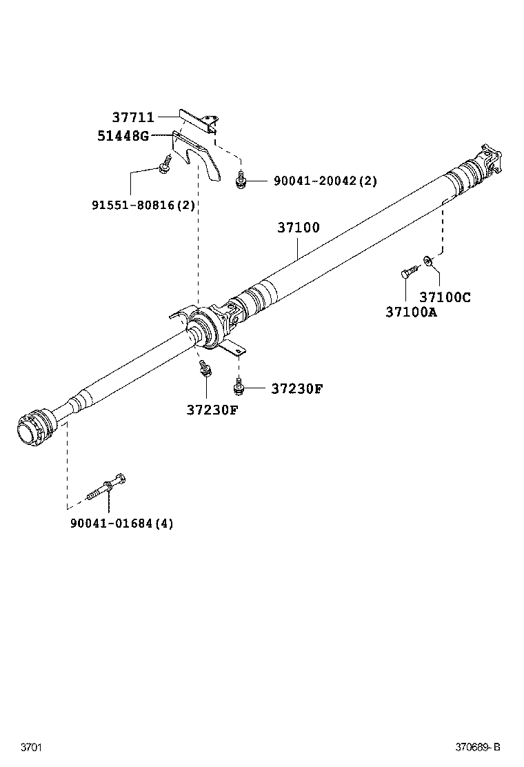  PIXIS SPACE |  PROPELLER SHAFT UNIVERSAL JOINT