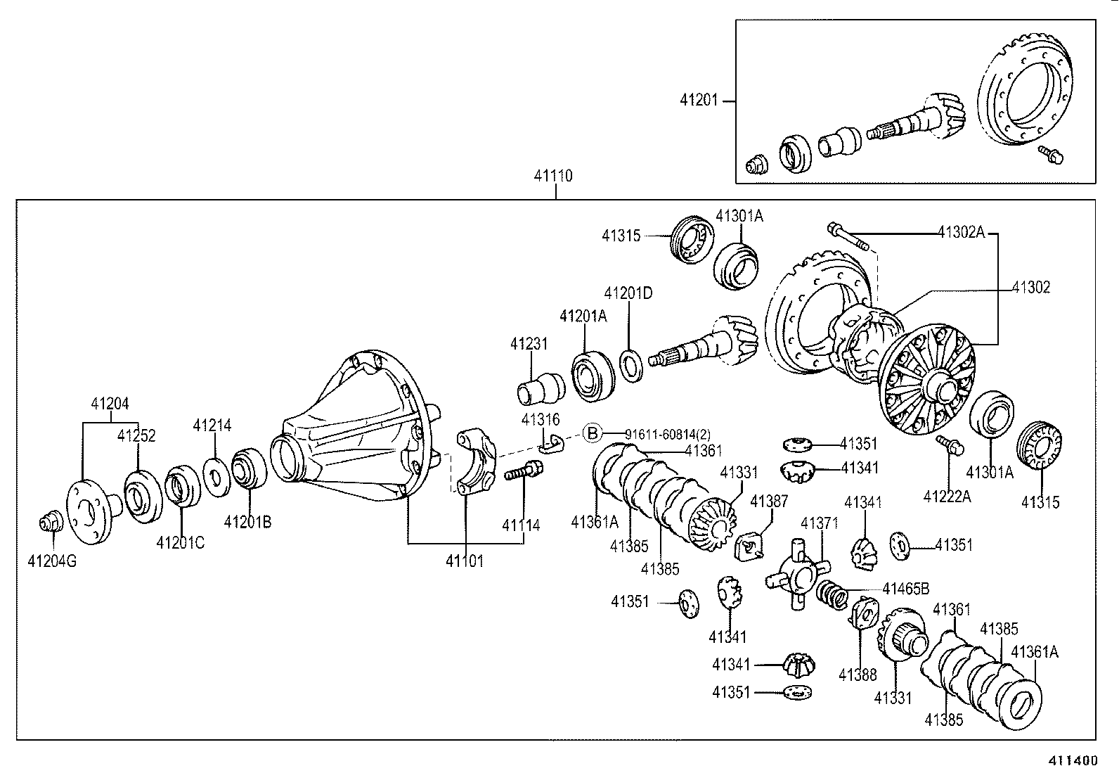  DYNA TOYOACE |  REAR AXLE HOUSING DIFFERENTIAL