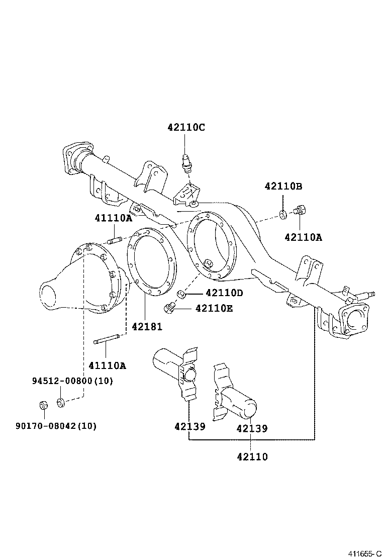  PROBOX SUCCEED |  REAR AXLE HOUSING DIFFERENTIAL