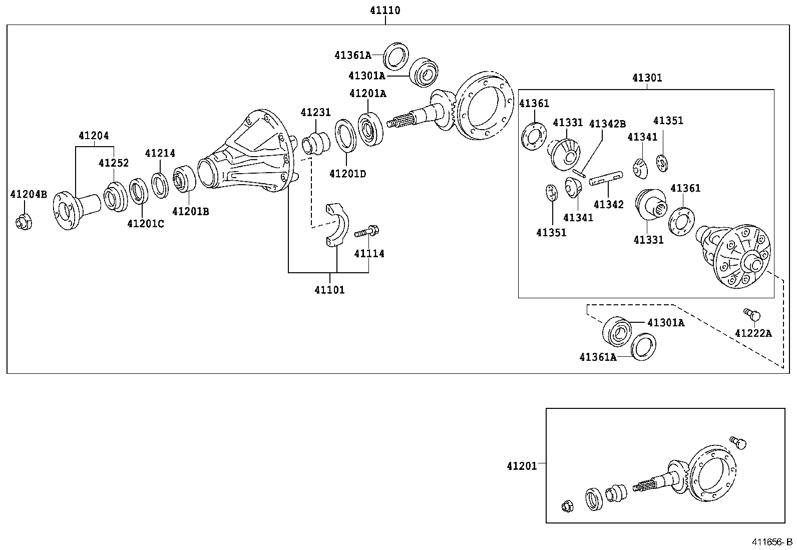  PROBOX SUCCEED |  REAR AXLE HOUSING DIFFERENTIAL