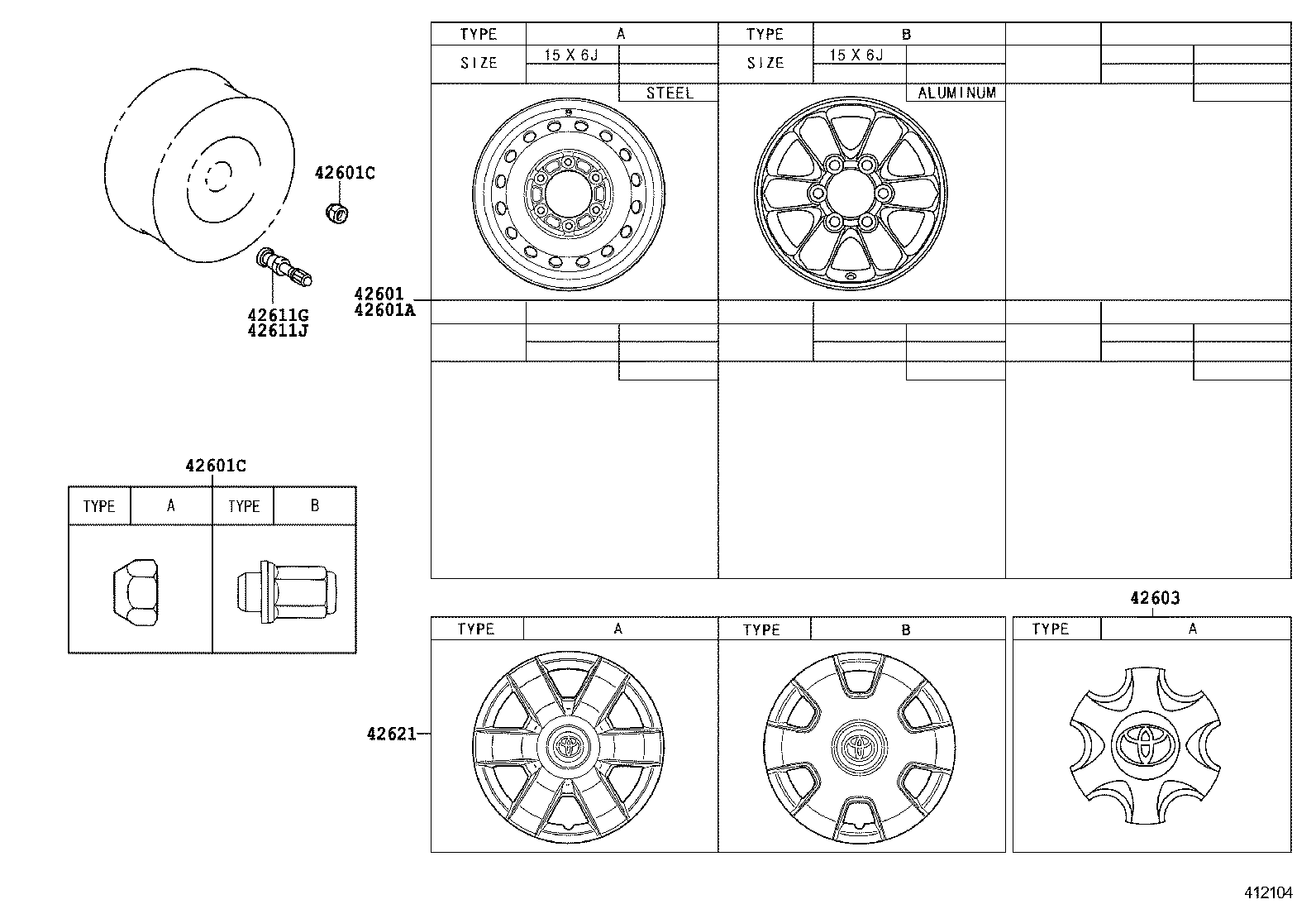  HIACE REGIUSACE |  DISC WHEEL WHEEL CAP