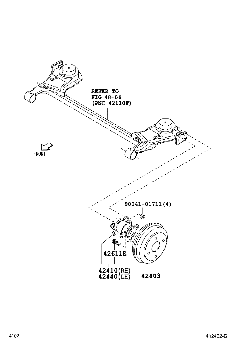  BB |  REAR AXLE SHAFT HUB