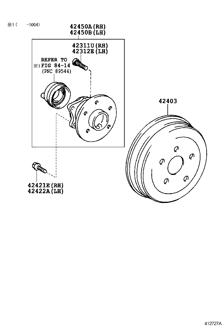  PREMIO ALLION |  REAR AXLE SHAFT HUB
