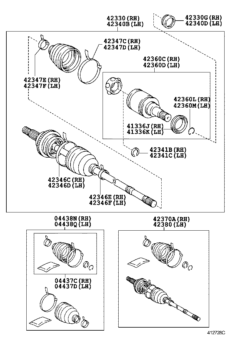  PREMIO ALLION |  REAR AXLE SHAFT HUB