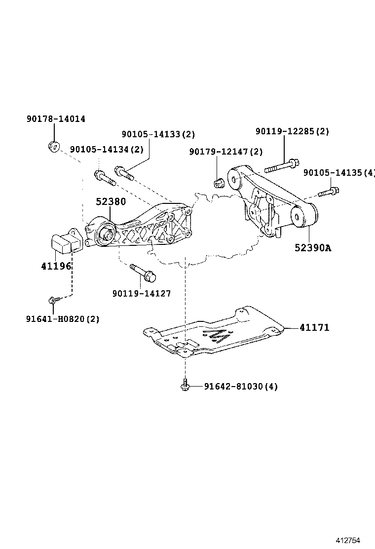  NOAH VOXY |  REAR AXLE HOUSING DIFFERENTIAL