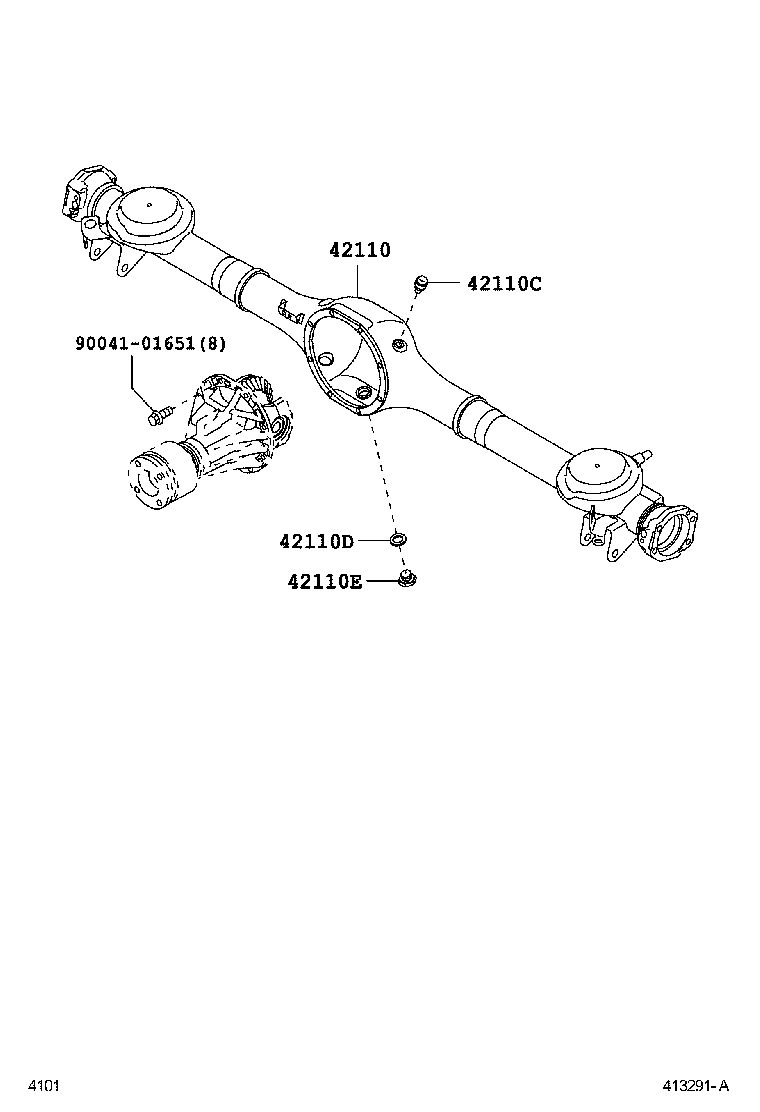  PASSO |  REAR AXLE HOUSING DIFFERENTIAL