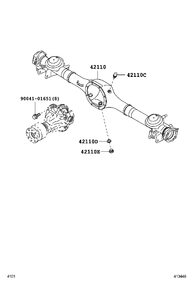  PIXIS SPACE |  REAR AXLE HOUSING DIFFERENTIAL