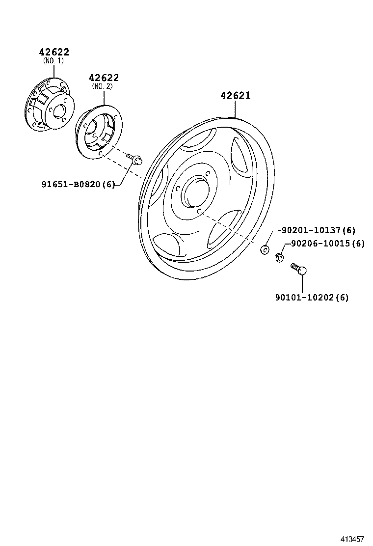  DYNA TOYOACE |  DISC WHEEL WHEEL CAP