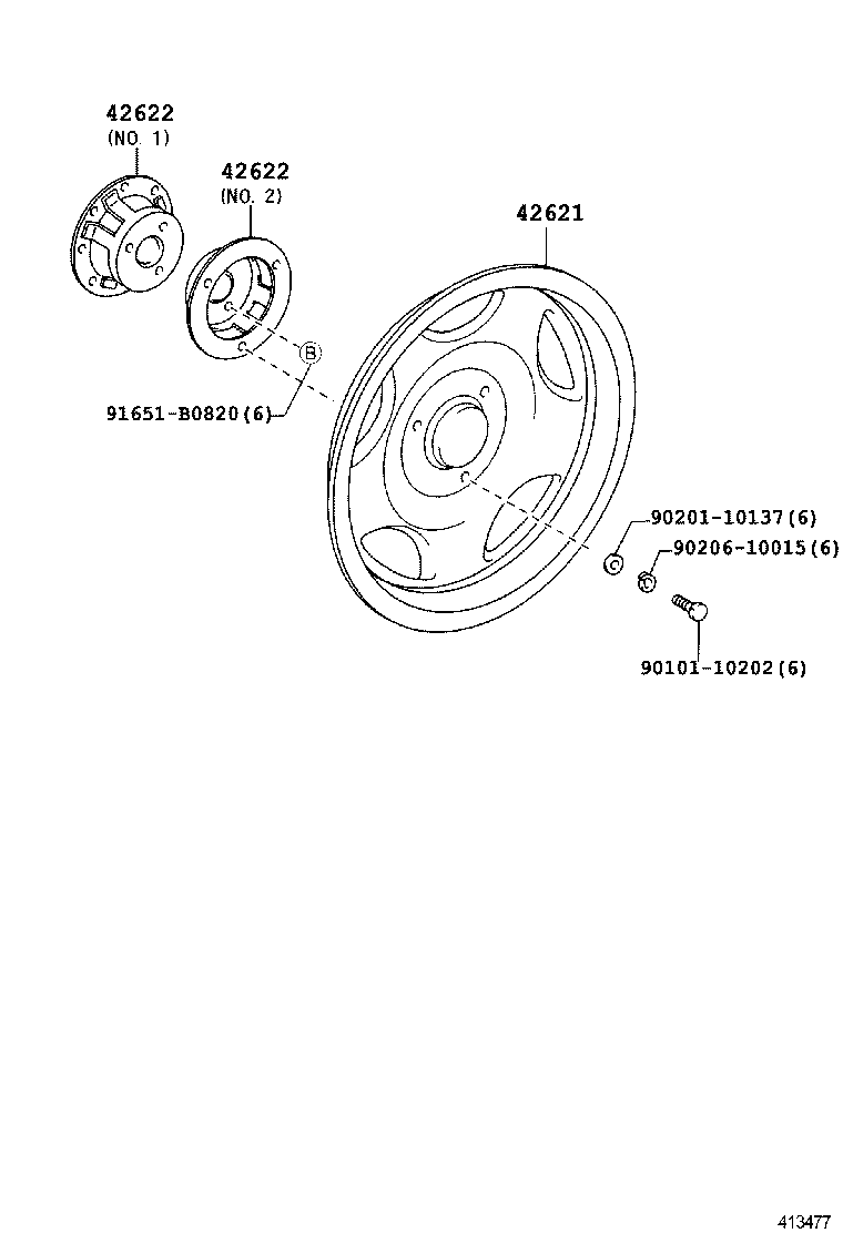 DYNA TOYOACE |  DISC WHEEL WHEEL CAP