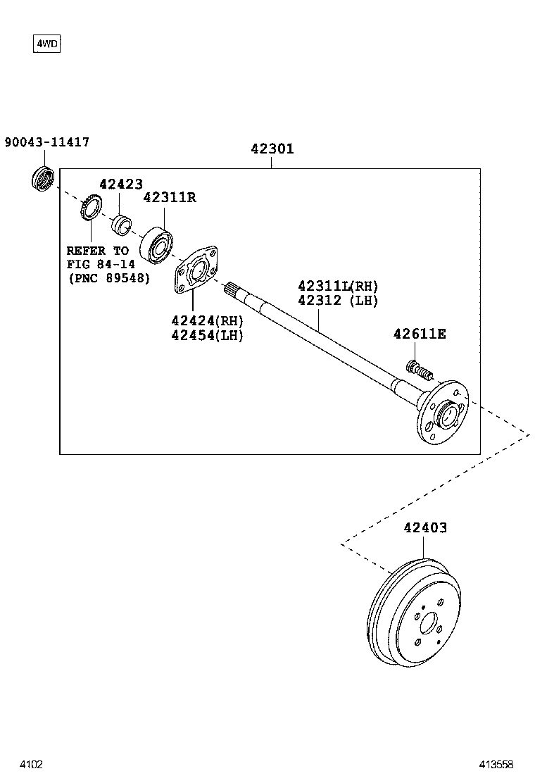  PIXIS EPOCH |  REAR AXLE SHAFT HUB