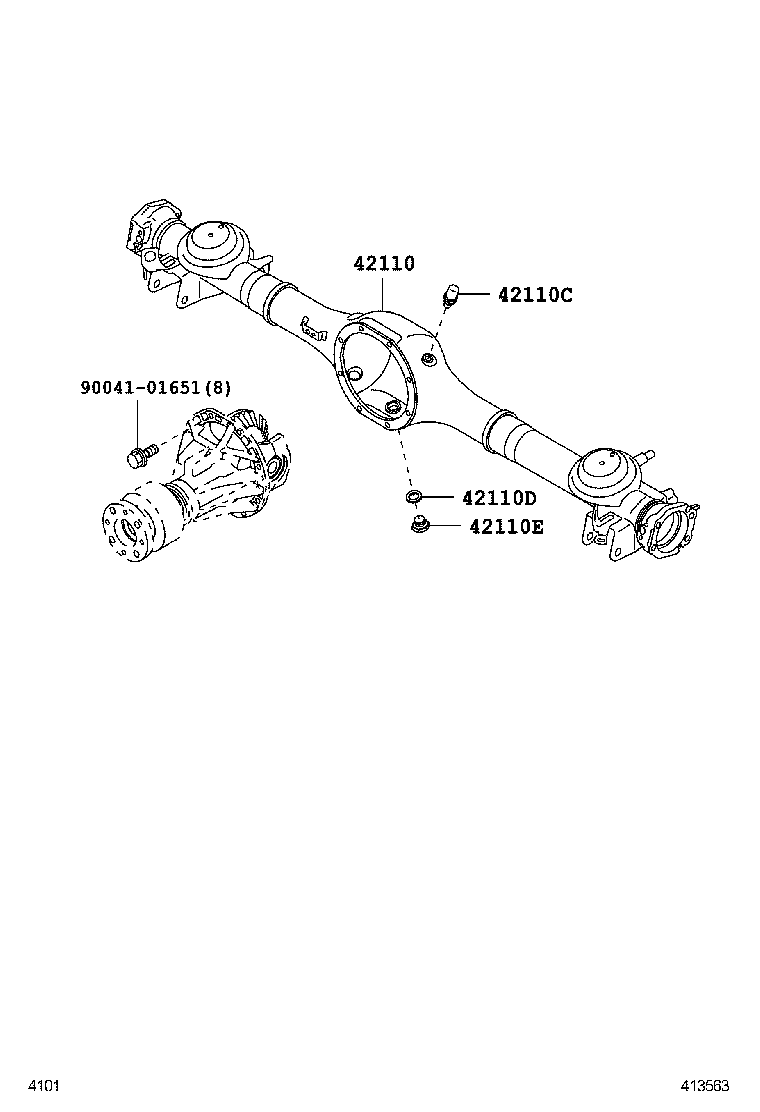  PIXIS EPOCH |  REAR AXLE HOUSING DIFFERENTIAL