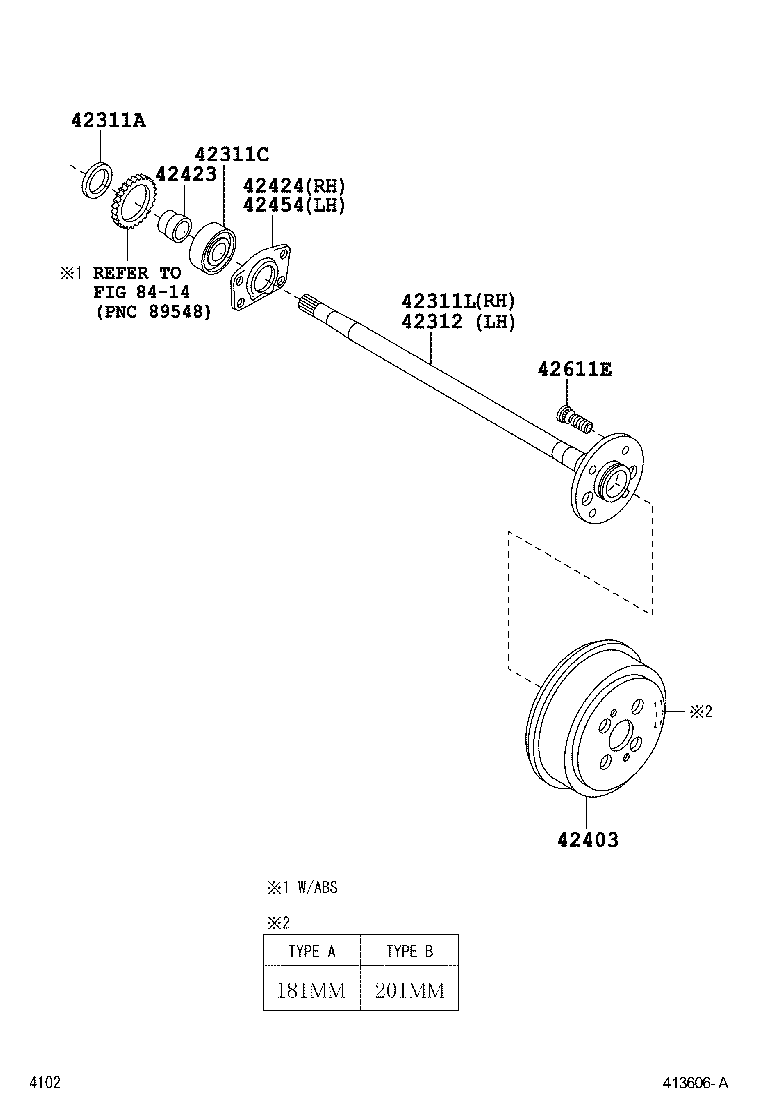  PIXIS VAN |  REAR AXLE SHAFT HUB