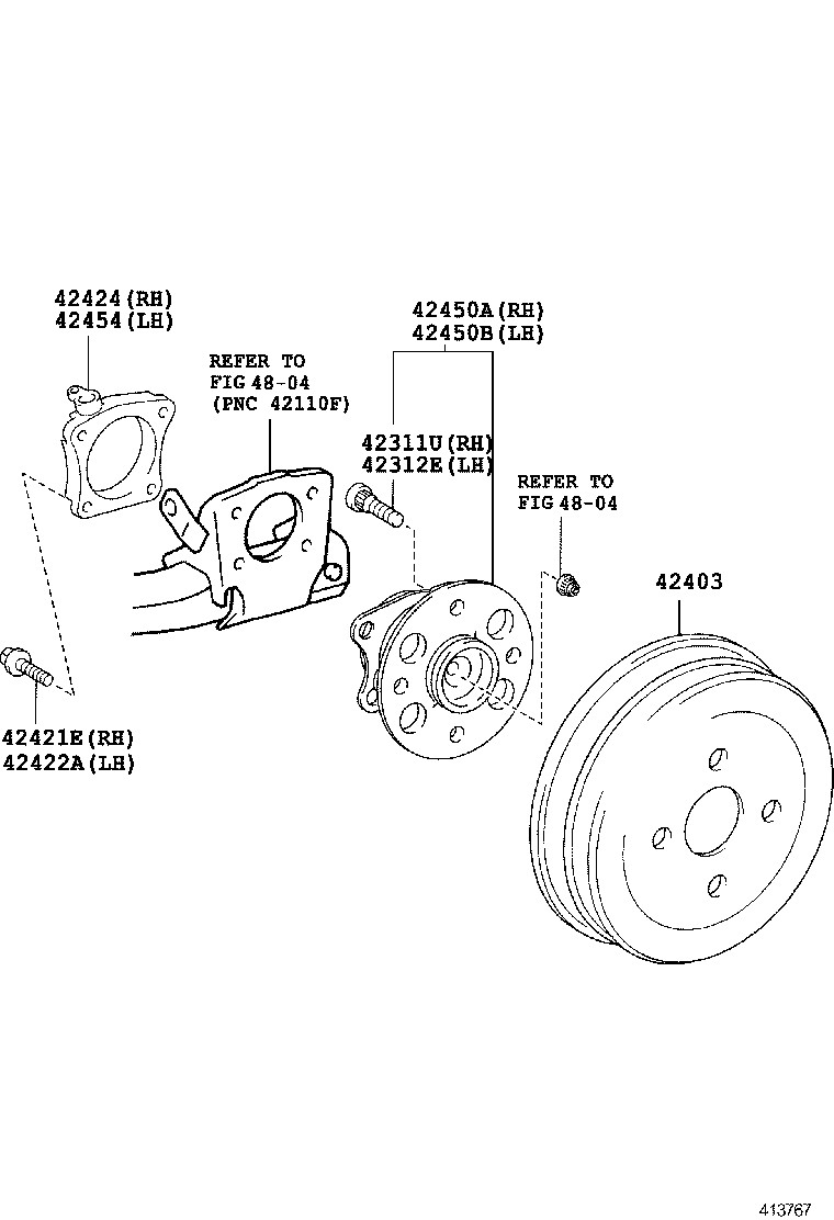  PORTE SPADE |  REAR AXLE SHAFT HUB