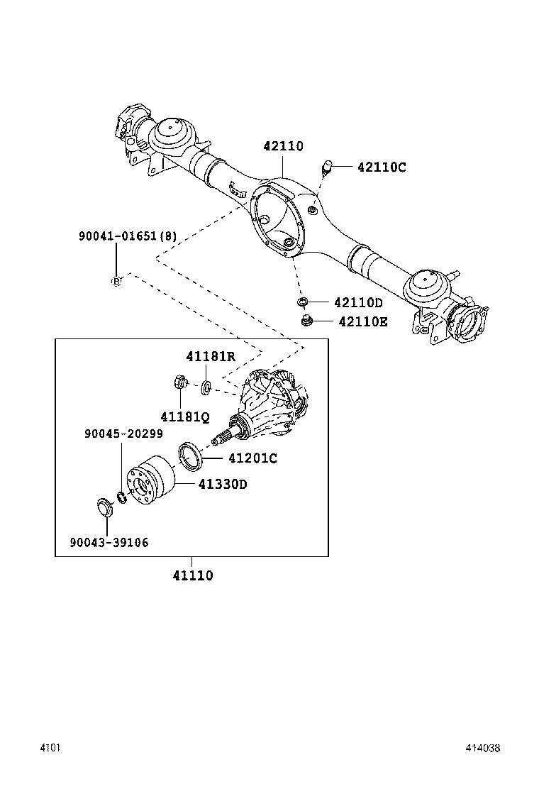  PIXIS EPOCH |  REAR AXLE HOUSING DIFFERENTIAL