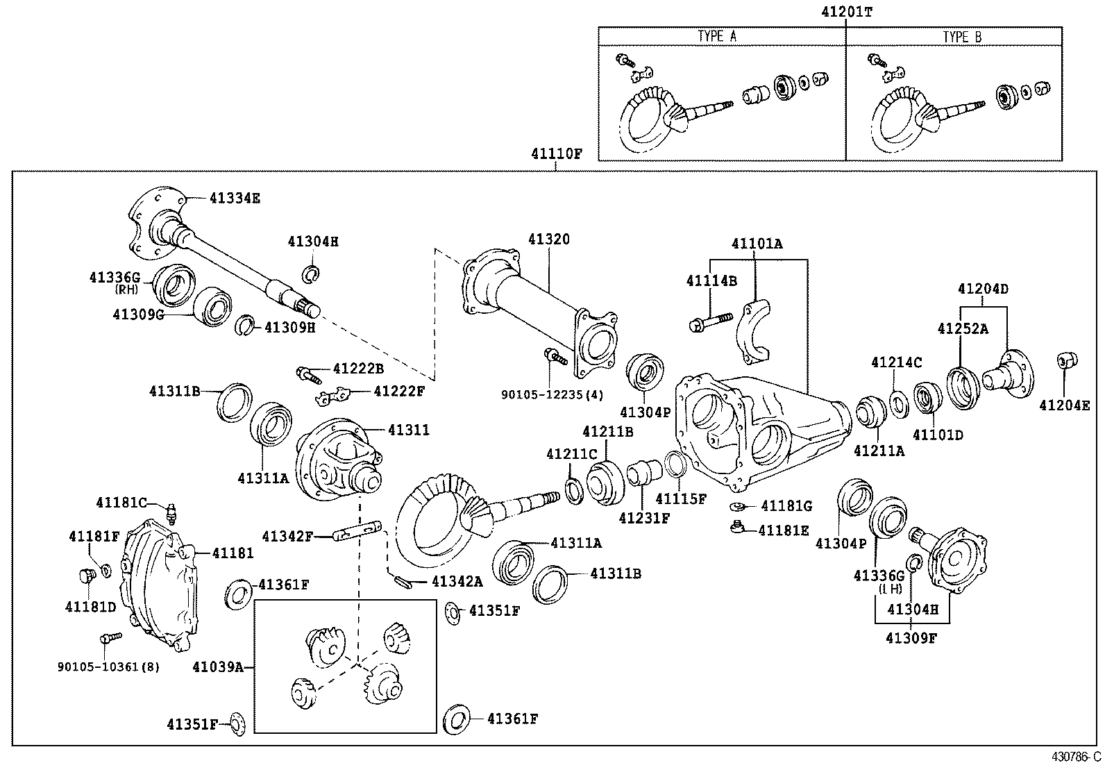  DYNA TOYOACE |  FRONT AXLE HOUSING DIFFERENTIAL