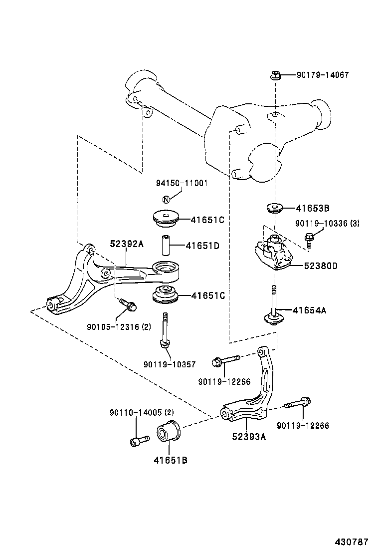  DYNA TOYOACE |  FRONT AXLE HOUSING DIFFERENTIAL