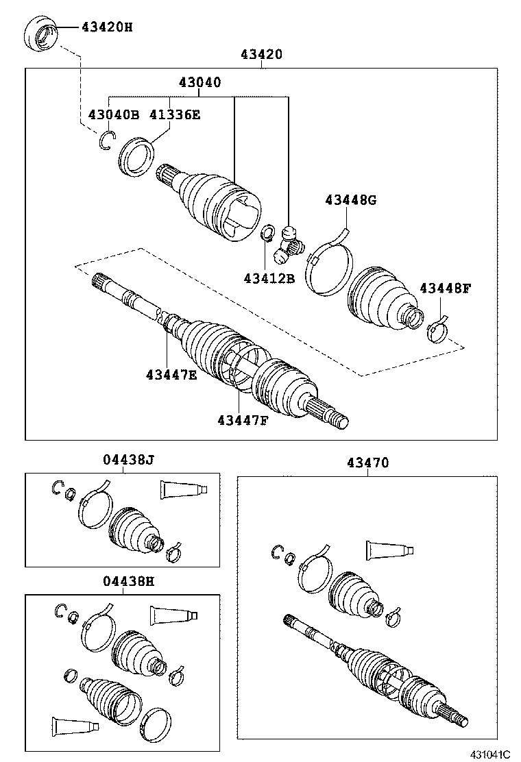  PROBOX SUCCEED |  FRONT DRIVE SHAFT