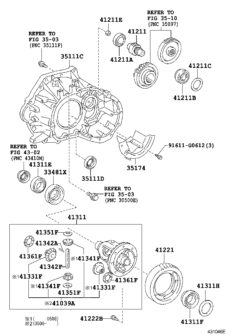  PROBOX SUCCEED |  FRONT AXLE HOUSING DIFFERENTIAL