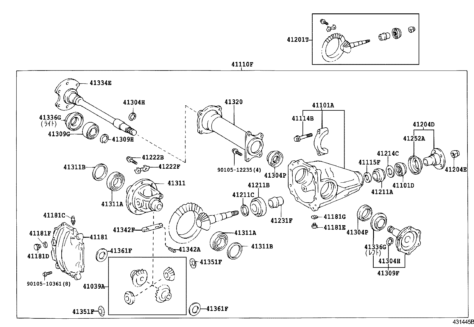  HIACE REGIUSACE |  FRONT AXLE HOUSING DIFFERENTIAL