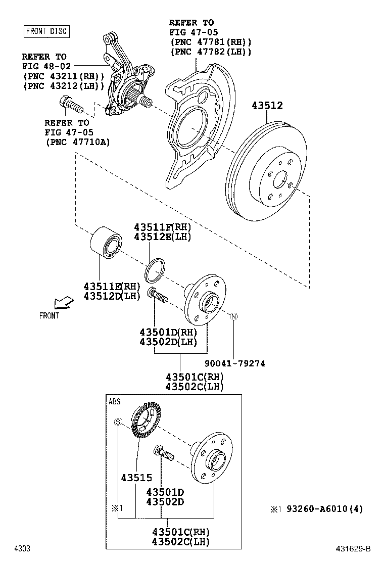  BB |  FRONT AXLE HUB