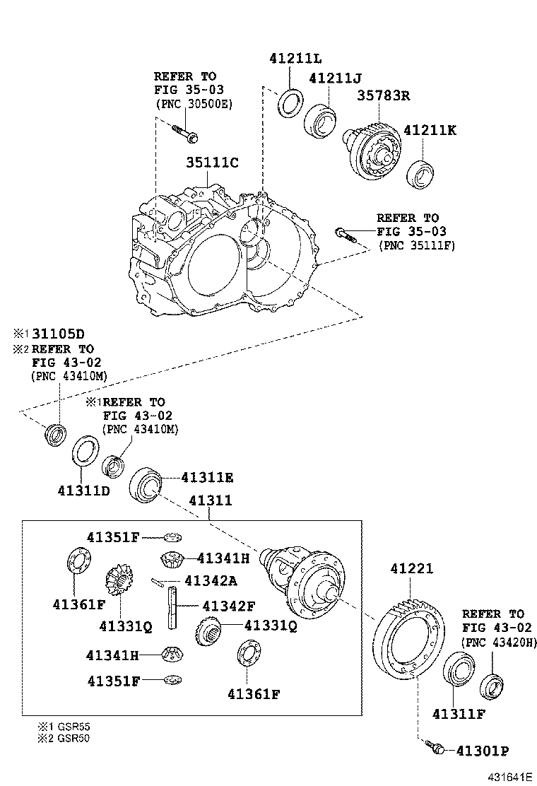  ESTIMA |  FRONT AXLE HOUSING DIFFERENTIAL