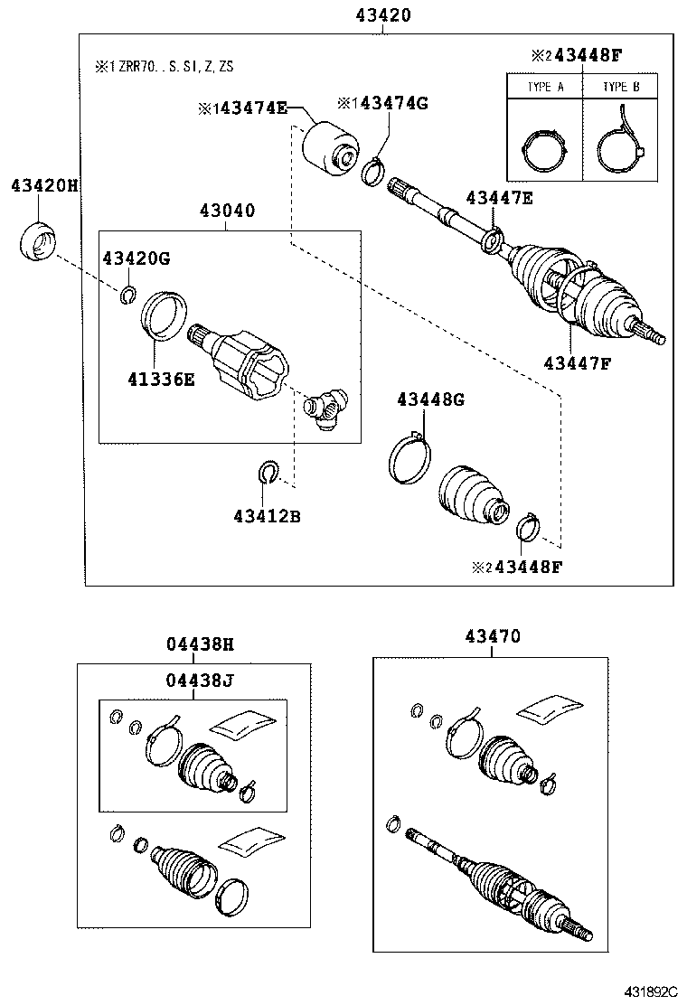  NOAH VOXY |  FRONT DRIVE SHAFT