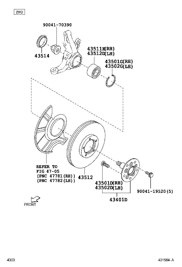  LITE TOWNACE |  FRONT AXLE HUB