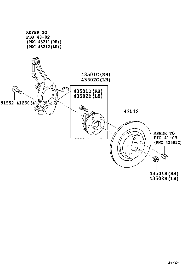  RAV4 VANGUARD |  FRONT AXLE HUB