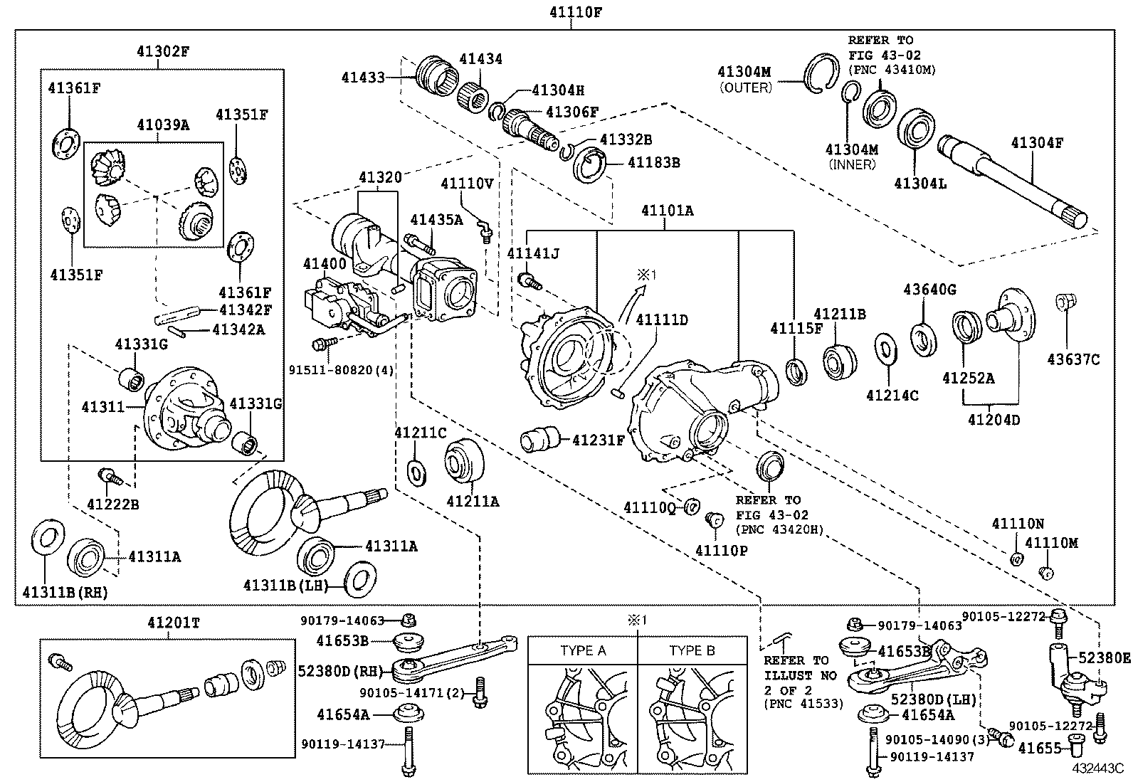  FJ CRUISER |  FRONT AXLE HOUSING DIFFERENTIAL